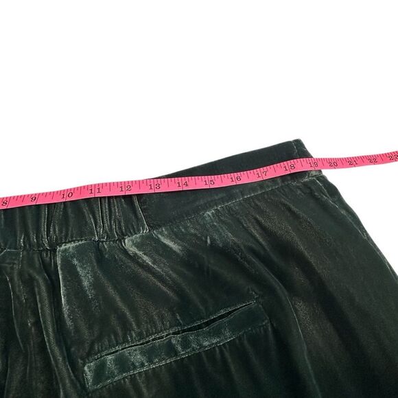 A New Day Womens Emerald Green Velvet Trouser Pants, Plus 17 - Picture 6 of 12
